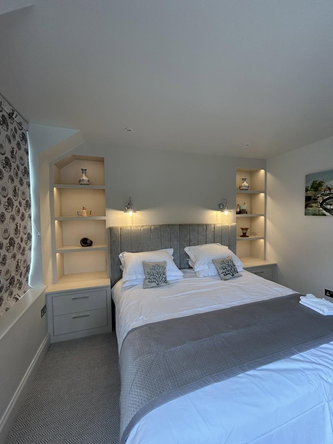 Bespoke bedroom lighting and joinery